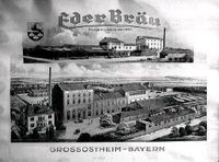 Ederbräu Großostheim Lithographie Brauerei Reklame Schild Plakat Bayern - Aschaffenburg Vorschau