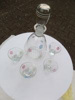 Glaskaraffe mit 4 Gläsern, Punkte, Likör, 60iger Jahre, Vintage Königs Wusterhausen - Zeesen Vorschau