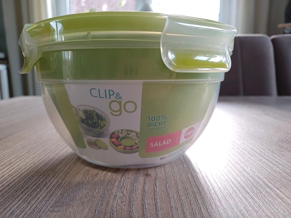 Emsa Clip&Go Salatbox/Salatschüssel/Schüssel/Lunchbox/Snackbox in Syke