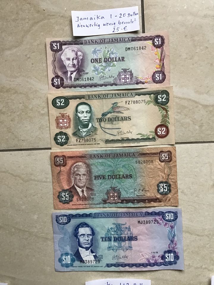 Verschiedene alte Banknoten, den Rest den ich noch habe in Kamp-Lintfort