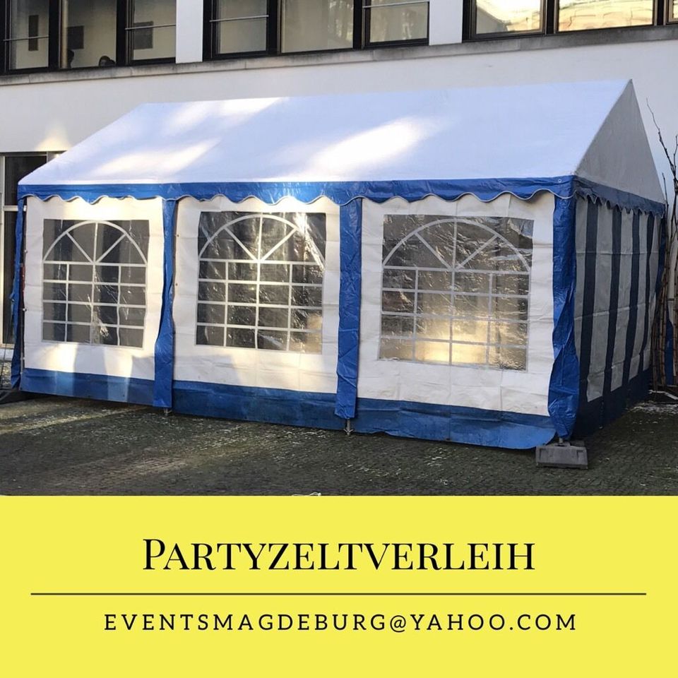 Partyzelt Verleih 4m x 6m Zelt mieten in Pretzien