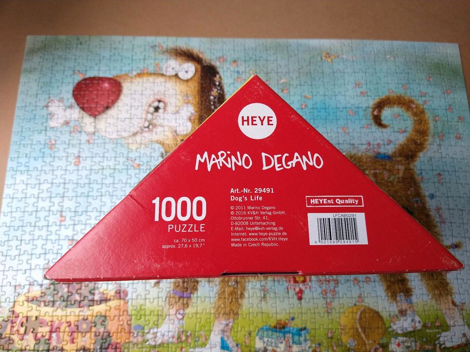 Heye Puzzle Dog's Life 1000, 1 Fehlteil (Tausch) in Berlin