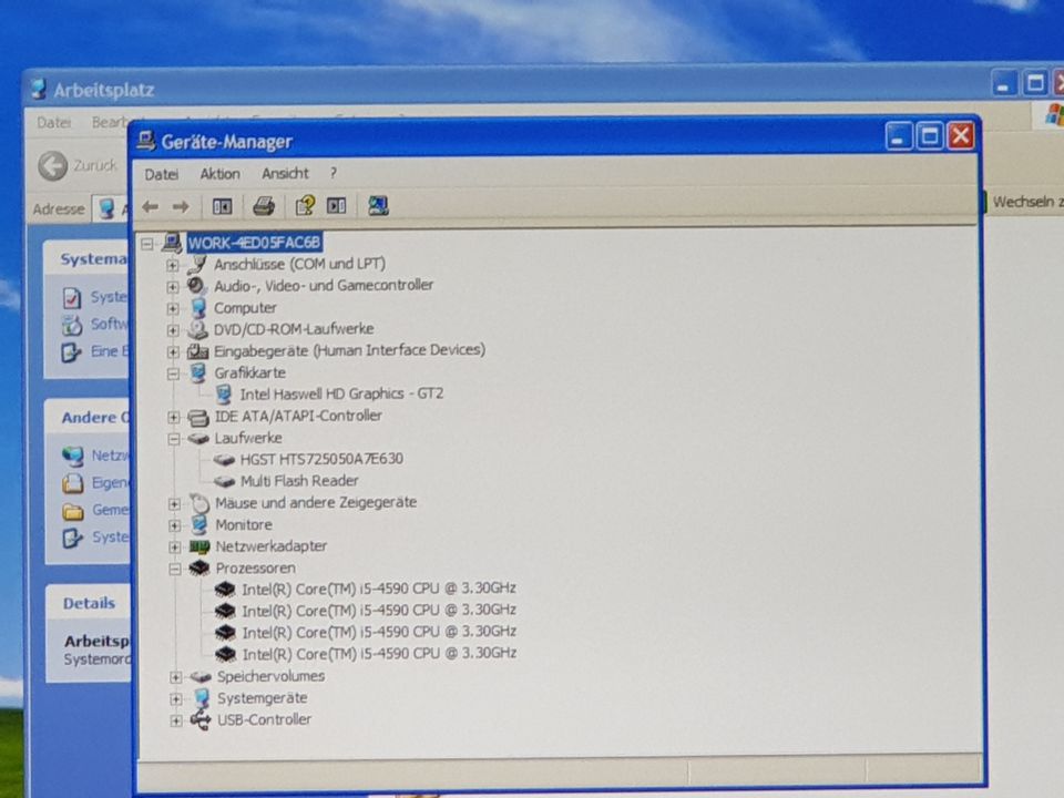ASUS Windows XP Gaming PC Computer 4x 3,30GHz 500GB 4GB DVD DVI in Fellbach