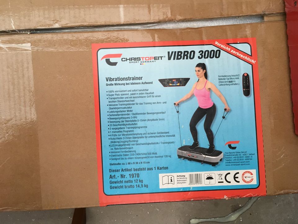 Christopeit Sport Vibrationsplatte Vibro 3000 - NEU! in Nordrhein-Westfalen  - Erkelenz | eBay Kleinanzeigen ist jetzt Kleinanzeigen