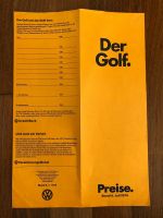 1975 VW Volkswagen Preisliste Der Golf 7.74 deutsch Hessen - Kassel Vorschau