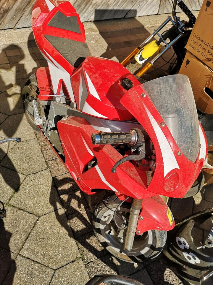 Pocket Bike Pocketbike groß Teile Auflösung Motor in Laufen