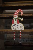 Schneemann Holz Weihnachten Deko Fenster Kantenhocker beleuchtet Brandenburg - Beelitz Vorschau