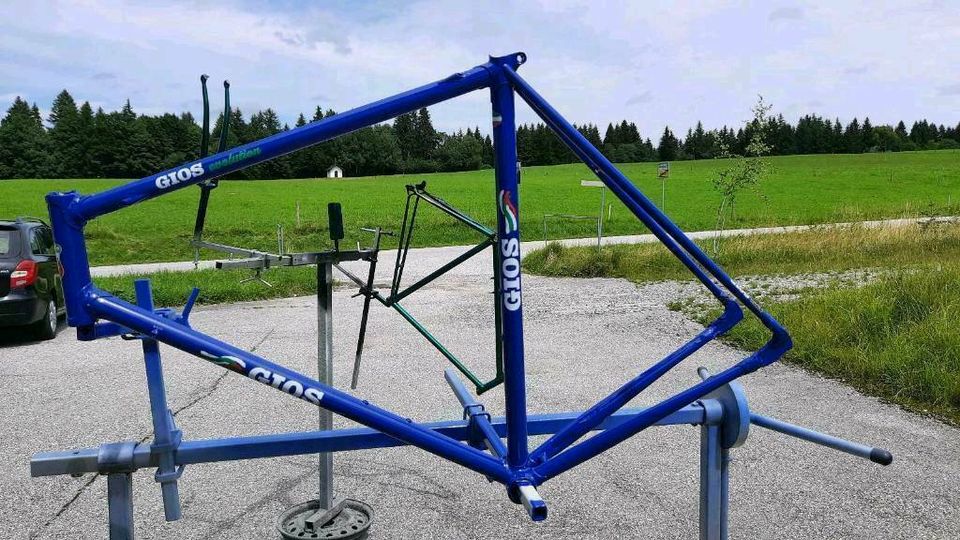 Lackiere Fahrradrahmen, Radrahmen, Bikeframe lackieren in Unterammergau