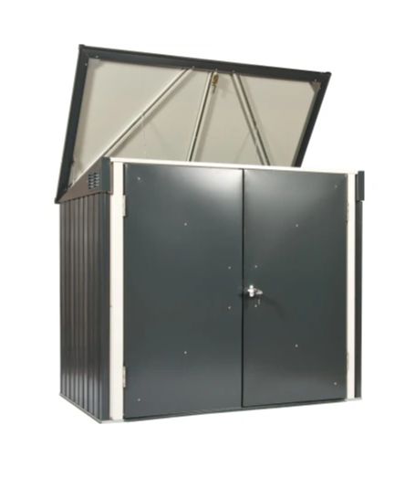 Duramax Mülltonnenbox 154,2x130,5x96 cm Anthrazit/Weiß in Würzburg