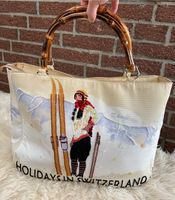 Handtasche Magnolia mit Skimotiv und Pailletten/Perlenstickerei Hessen - Witzenhausen Vorschau