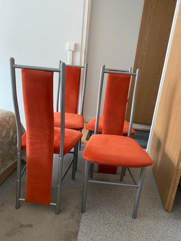 Stühle orange Esszimmer in Leipzig