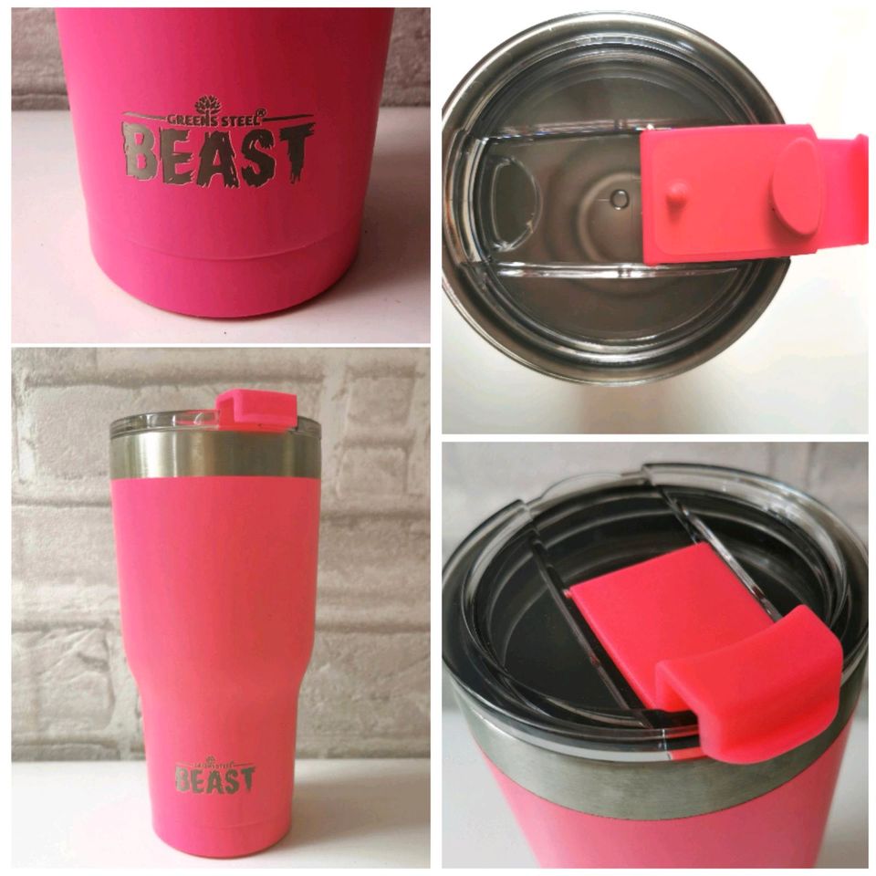 Beast Thermobecher 550 ml pink Trinkbecher aus Edelstahl in Wunstorf