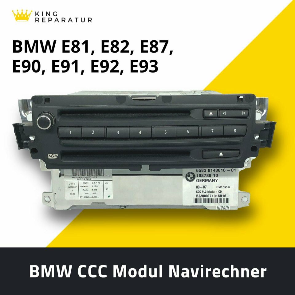 BMW CCC Navi Professional E60 E61 E63 E70 E90 E91 E92 Reparatur in Augsburg