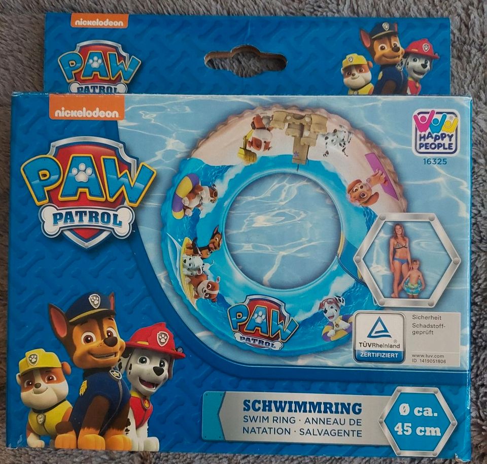 Schwimmreifen Schwimmring NEU 45 cm Paw Patrol in Rostock