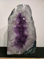 Amethyst Druse 37cm hoch, klare violette Kristalle, Moosachat Bayern - Schnaittenbach Vorschau
