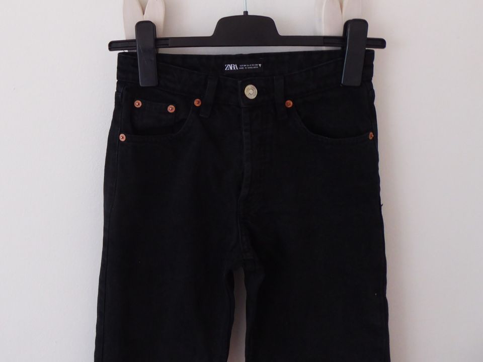 Zara Wide Leg Jeans 34 XS schwarz Top Mid Waist NP39,95 in Hamburg