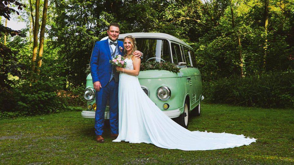 Hochzeitsauto mieten Hochzeitsbulli Bulli Oldtimer Barkas b1000 in Vreden