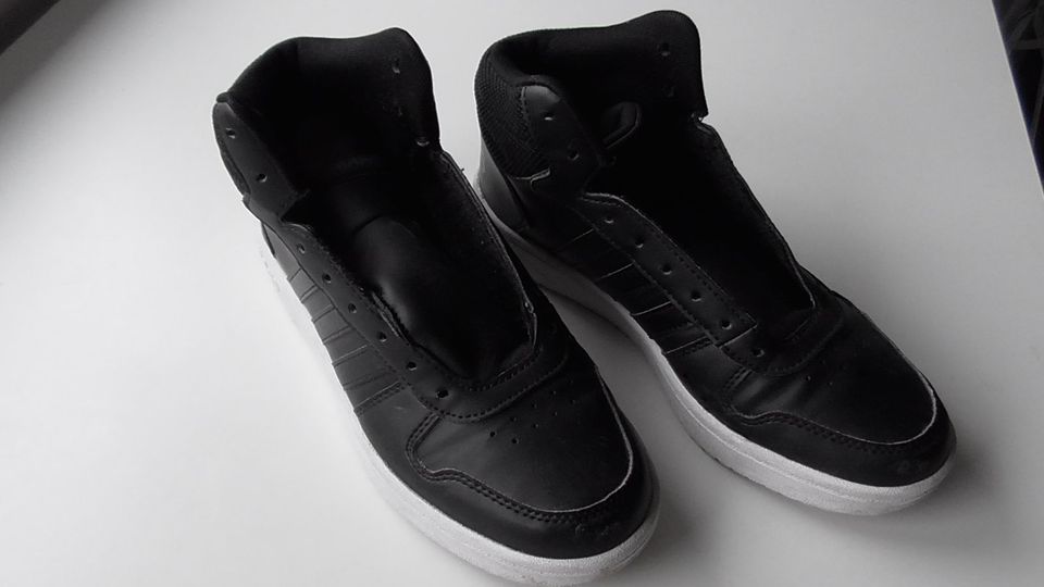 Adidas Sneakers High, schwarz - Größe 38,5 - Leder - TOP in Bad Münstereifel