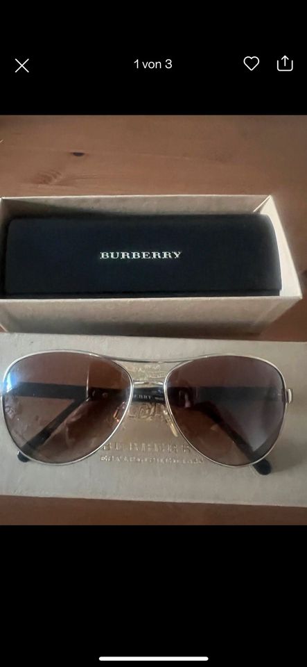 Top Schnapper: Sonnenbrille / Pilotenbrille von Burberry in München