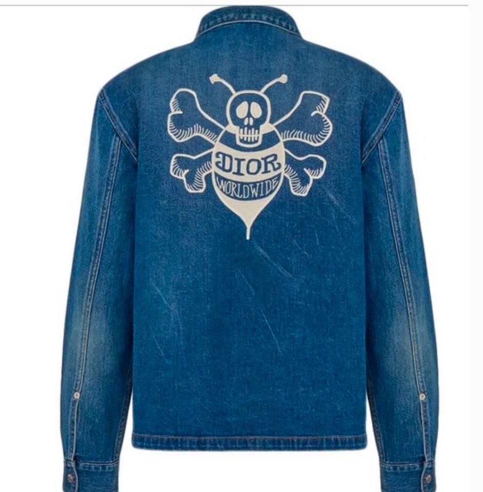 Christian Dior Jeans Denim Jacke Hemd Dior x Stussy NP 1600 € in Offenbach