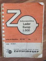 Bedienungsanleitung Radlader Zettelmeyer Lader Europ L 500 Sachsen - Torgau Vorschau