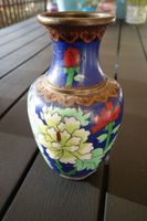 Vase Metall Kupfer Emaille Cloisonné original aus China Hessen - Egelsbach Vorschau
