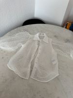 Bluse von Zara in weiß gepunktet tüll rüsschen Baden-Württemberg - Rheinstetten Vorschau