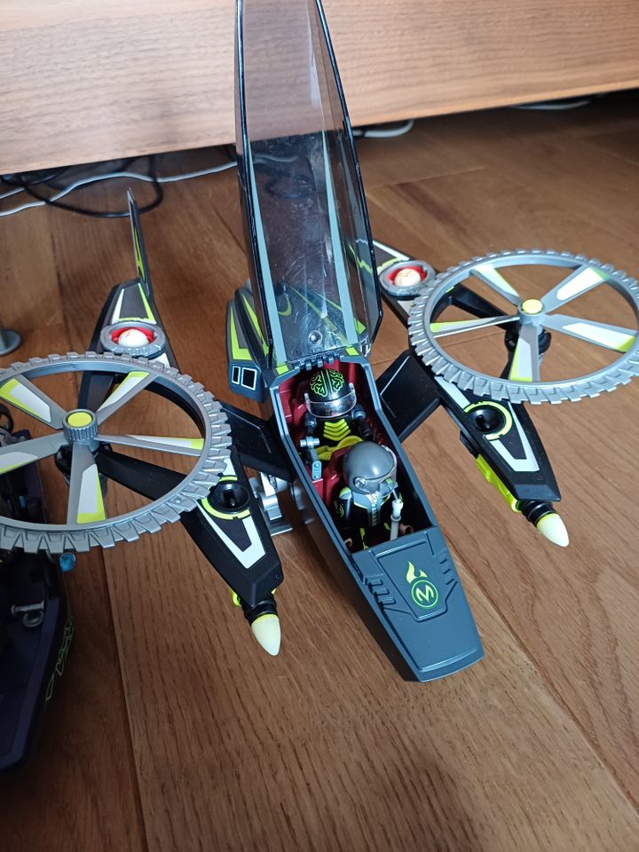 Playmobil Dr. Drone Pick Up Shark Harpoon Craft Boot Razorcopter in Essen