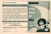 NSU Motorrad Werbeanzeige  Reklame Vintage-Deko 1958 Baden-Württemberg - Steinen Vorschau