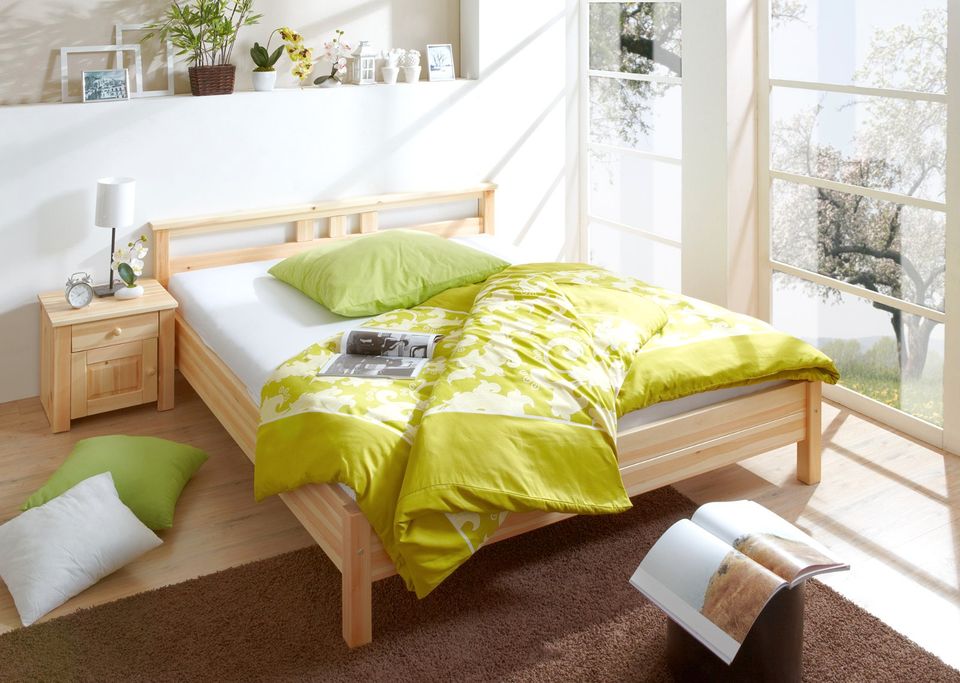 ANGEBOT Doppelbett B-WARE Kiefer massiv Natur 140x200 cm in Kirchlengern