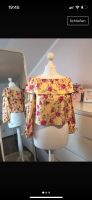 Off Shoulder Bluse Carmenausschnitt floral gelb Leipzig - Schönefeld-Abtnaundorf Vorschau