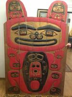 Indianer Holzbild Kanada 19Jh Kwakiutl Raumtrenner Antik Bild Tür Rheinland-Pfalz - Worms Vorschau