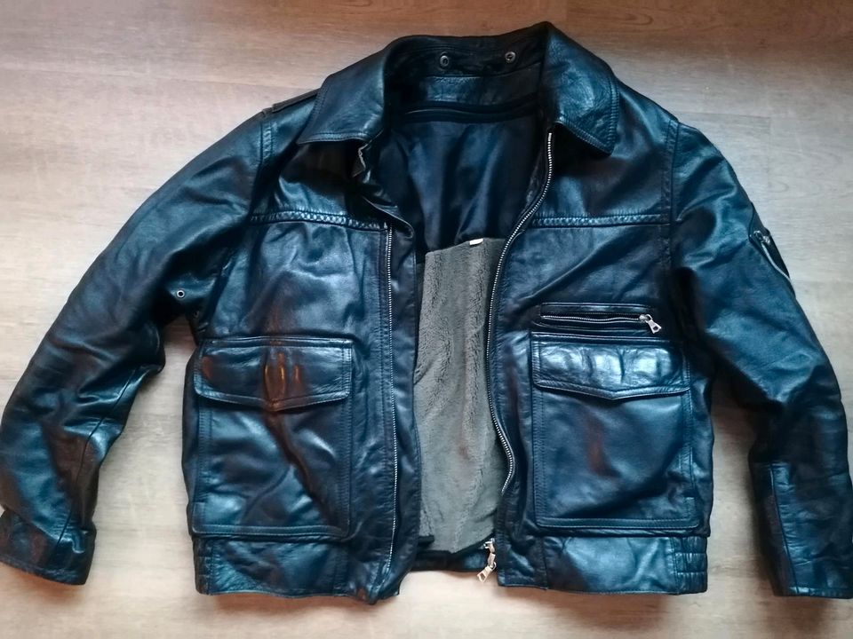 Lederjacke Polizei Gr. 44 M L  Blouson in Kiel