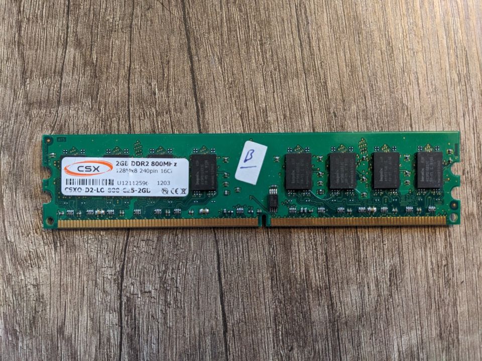 2GB CSX DDR2-800 RAM PC2-6400U CSXO-D2-LO-800-CL5-2GB 240Pin DIMM in Geisa