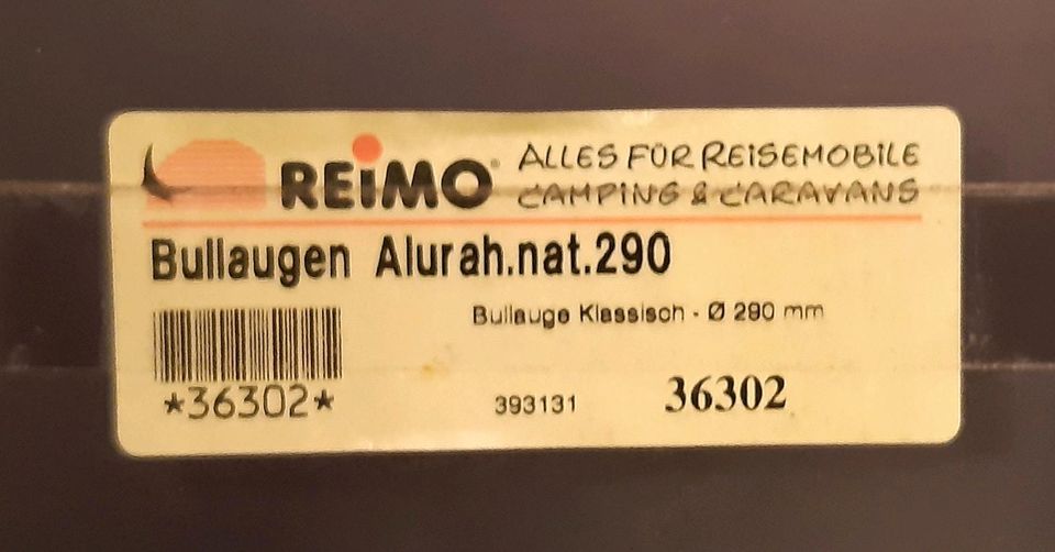 Bullauge Reimo 290mm Aluminium (für Reisemobile, Caravan, Camper) in Uetze Eltze