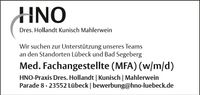 Stellenangebot MFA (d/w/m) Lübeck - Innenstadt Vorschau