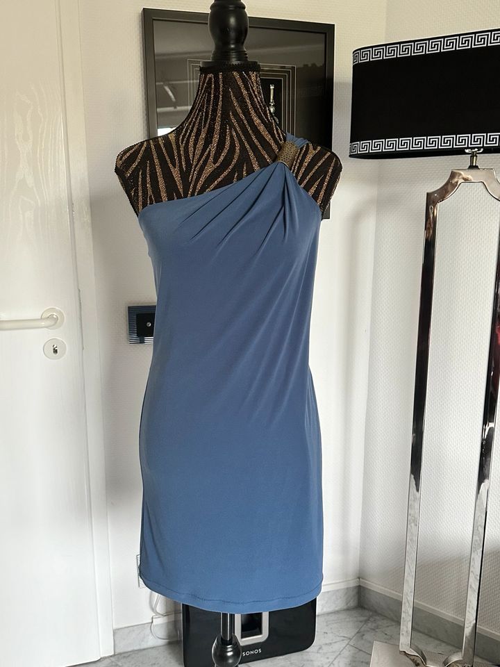 Esprit sexy blaues One-Shoulder Kleid  in Größe XS in Falkensee