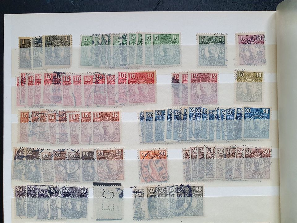 Briefmarken Sammlung Schweden in Waldau