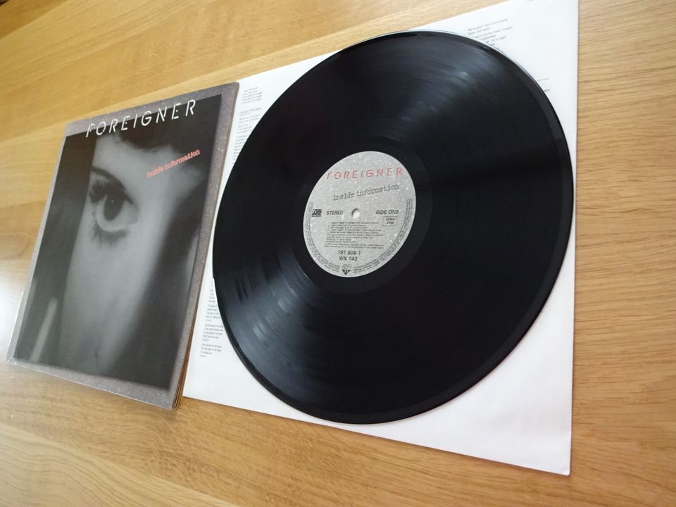 FOREIGNER - inside information LP 1987 First Press MINT- ❗️❗️❗️ in Bielefeld