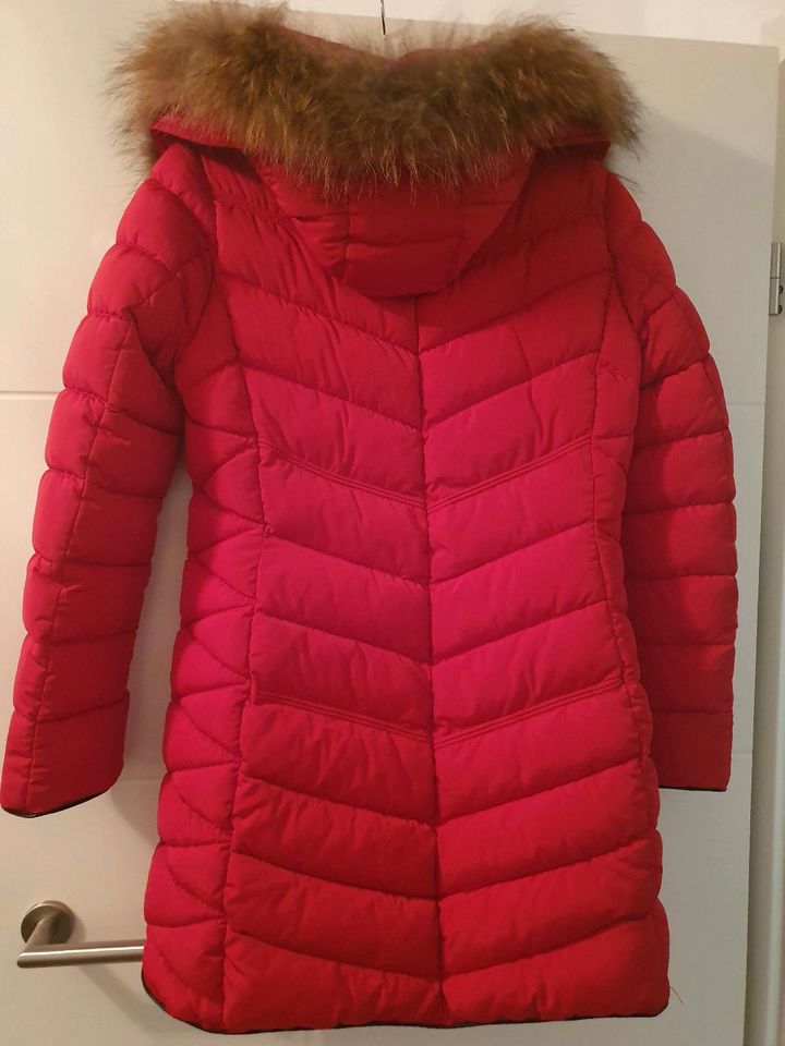 Moda Piu Anna Wintermantel Winterjacke L rot Kapuze neu in Eckernförde