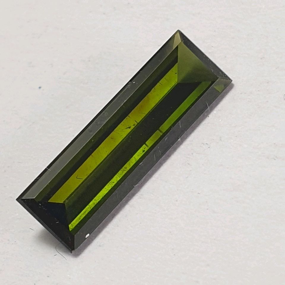 Echter fac. Turmalin Verdelith rechteck ( 1,85 Carat ) 15 x 4,7mm in Recklinghausen