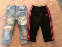 Hosen Mädchen Gr. 74 Adidas / Jeans Sachsen-Anhalt - Burg Vorschau