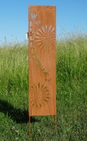 Beetstecker "Willkommen" Stele rost 100cm Gartendeko Türschild Bayern - Kasendorf Vorschau