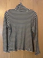 Gestreiftes Rollkragen-Shirt | Schwarz-Weiß | Langarm | S Hessen - Groß-Zimmern Vorschau