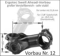 BESTPREIS statt UVP 62,90 Euro!  Ergotec Swell  verstellbarer Lenkervorbau neu Fahrradzubehör Bayern - Schnelldorf Vorschau