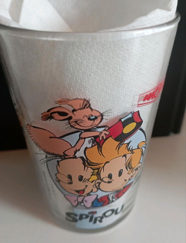 Spirou Trinkglas in Weisenheim am Sand