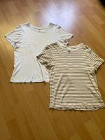 T-Shirt Damen XL H&M Weiß und braun weiß gestreift Niedersachsen - Bad Gandersheim Vorschau
