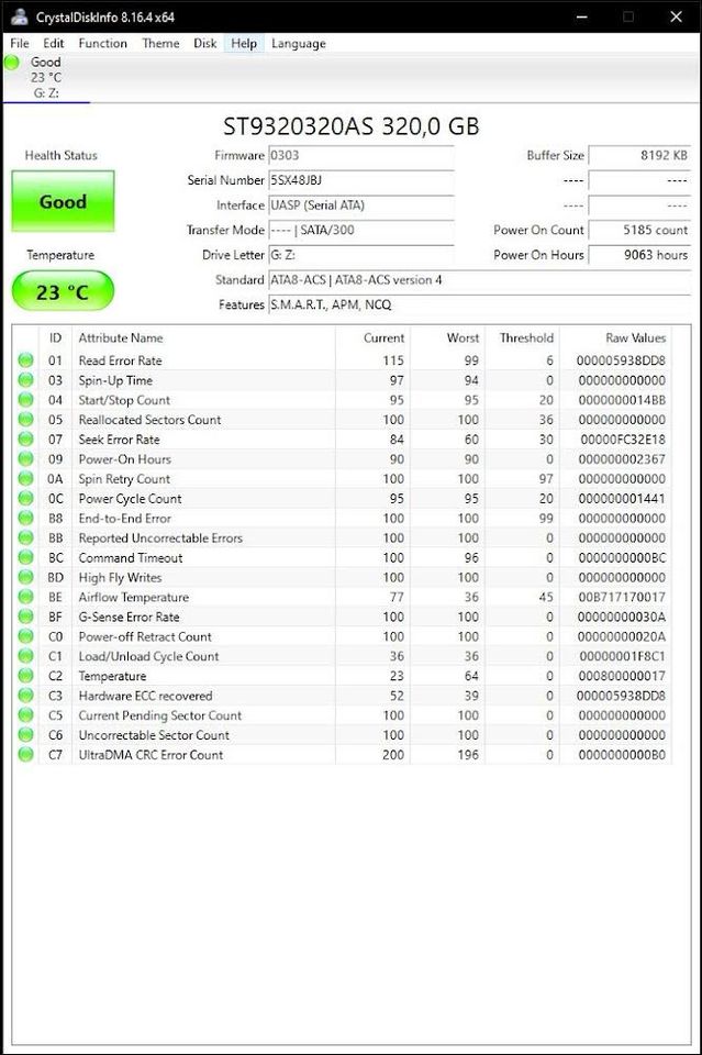 Festplatte 320GB HDD Seagate Momentus 5400.5 in Kleinostheim