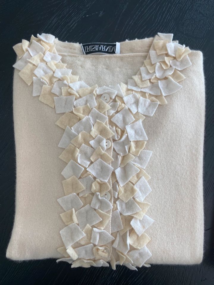 Iris von Arnim Cardigan in creme-gelb Tönen Gr.S in Düsseldorf