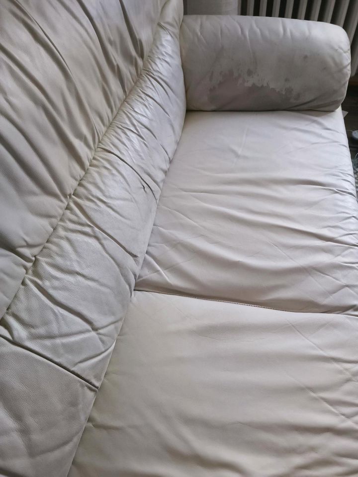 ECHT Nappaleder Couch Sessel 3er Sofa in Herne